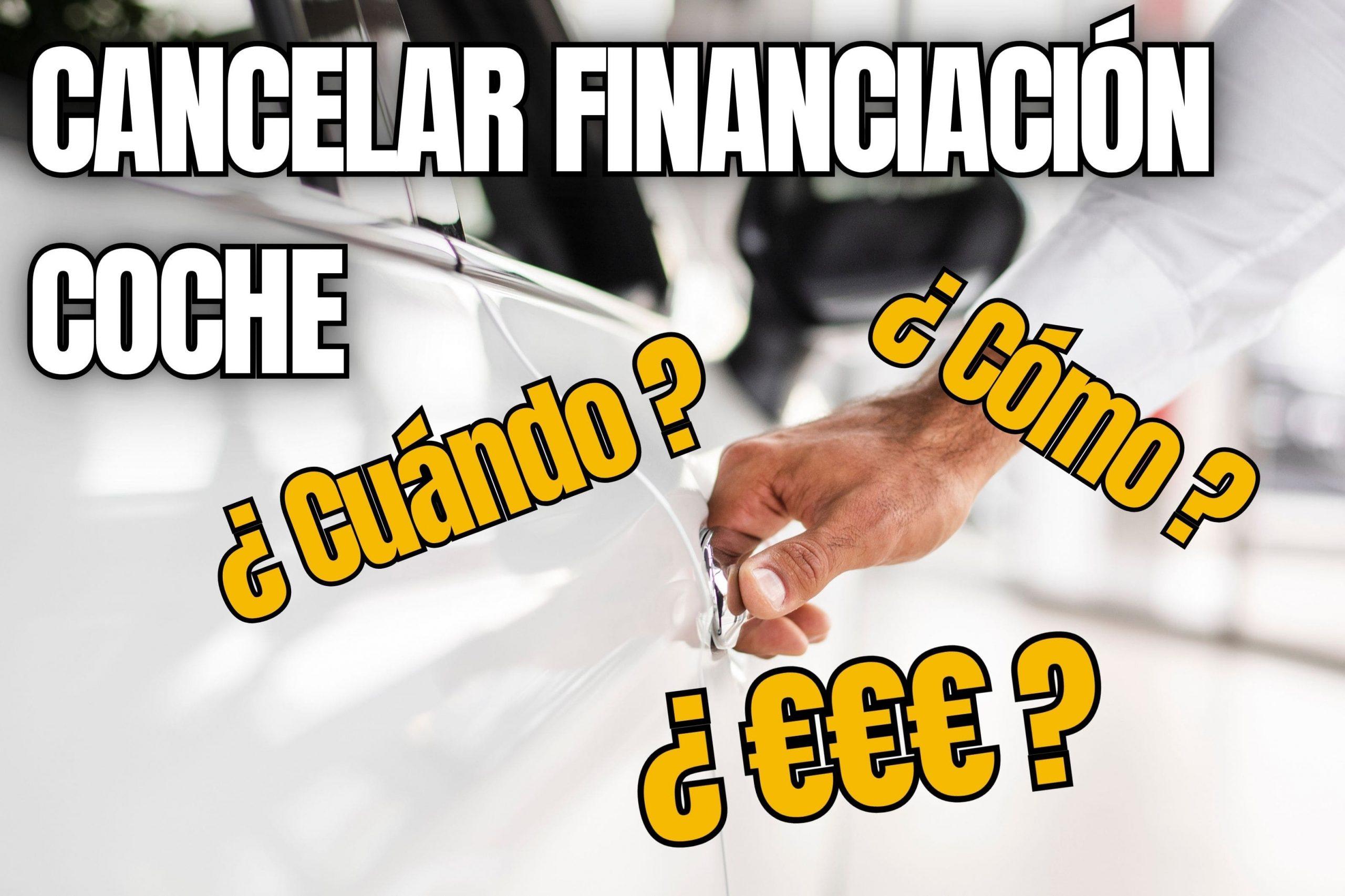 cancelar financiación coche ligera