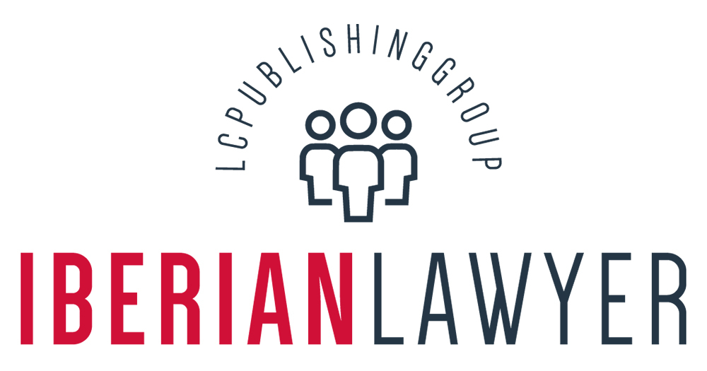 iberian-lawyer logo - Abogados Legalsha Logo for Iberian Lawyer: three-person icon with an arc reading LC PUBLISHING GROUP above, and 'IBERIAN LAWYER' text below in red and dark blue.